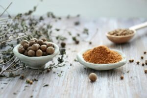 Natural herbs for liver detox including turmeric, dandelion, and milk thistle